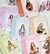 Pacotinho com 30 Adesivos PET Meninas – Candy Poem Collection