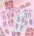 Kit c/ 4 Marcadores de páginas Magnético Menininhas Kawaii + 1 cartela de adesivos | Mango Jam