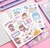 Caderninho Quadrado folhas Grid Kawaii + Adesivos e marca página na internet