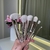 Kit com 7 pincéis Amor Anjo Metalizado - comprar online