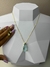 Colar folheado a ouro Gota Zircônia - comprar online