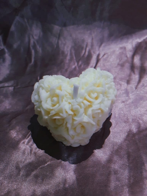 Vela Coração de Florzinhas