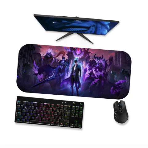 Mouse pad Gamer Grande - Solo Leveling Jin Woo 7 - 90x40 80x40 60x40 70x30 - comprar online