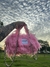 Baguete algodão doce rosa - Fluffini - Jardini