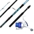 VARA PARA MOLINETE MARURI Pan (2.13 Mts 40lbs e 2.43 Mts 50lbs) 2 Partes Com Opcional MOLINETE 4000 ou 3000