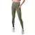 Calça Legging Recortes Zeiq Verde Militar