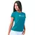 Baby Look Zeiq Verde Petróleo – Logo Branco - comprar online