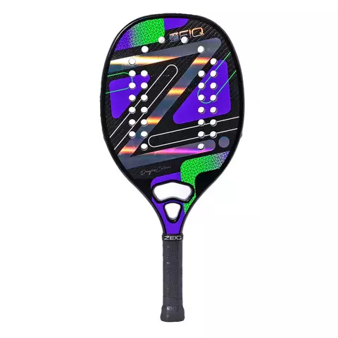 Raquete de Beach Tennis Pro Violet Douglas Collani Zeiq – Carbono 3k