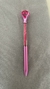 Caneta Esferográfica Luxo com Diamante Rosa