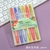 Marca texto ponta dupla com Cores Pastel