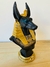 Estatueta Busto de Resina: Anúbis - Detalhe em Azul