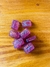 Jogo de Runas Nórdicas de Futhark - Resina Roxo com Dourado