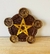 Pentáculo em Resina Marrom- cinco velas - comprar online