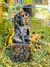 Estatueta Trono Deus Cernunnos em Resina