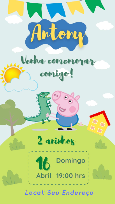Imagem do Convite Digital em Imagem