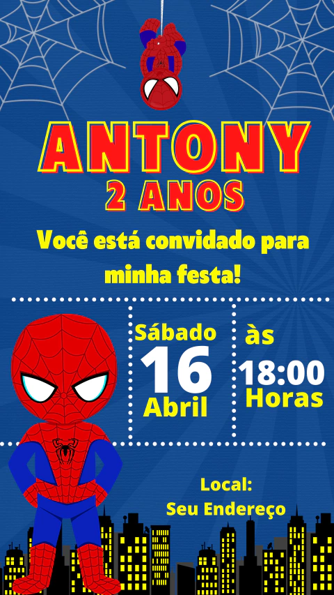 Convite Digital em Imagem - Annedu Papelaria
