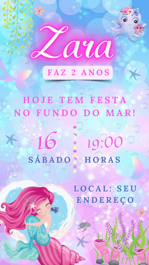 Convite Digital em Imagem - loja online