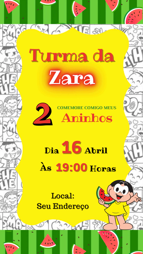 Convite Digital em Imagem - Annedu Papelaria