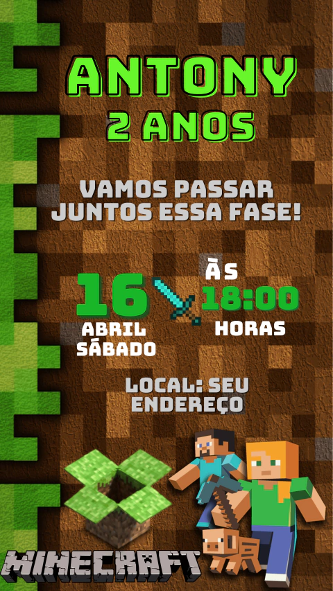 Convite Digital em Imagem - Annedu Papelaria