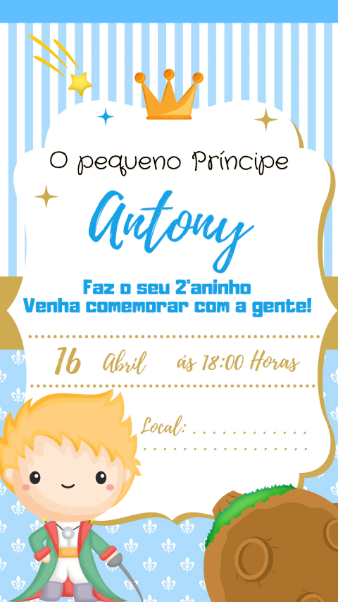 Imagem do Convite Digital em Imagem
