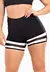 Short Fitness Preto Detalhe Branco com Tela REF: LX196 na internet