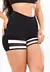 Short Fitness Preto Detalhe Branco com Tela REF: LX196 - comprar online