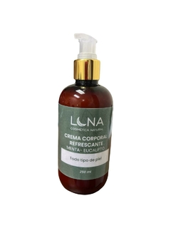 Crema Corporal Natural Refrescante para todo tipo de piel con extracto de Menta y Eucalipto