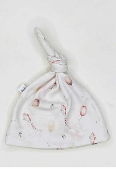 GORRITO MINIMO INTERLOCK ESTAMPADA CON NUDO