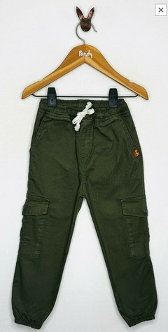 PANTALON GABARDINA CARGO