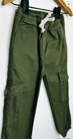 PANTALON GABARDINA CARGO - comprar online