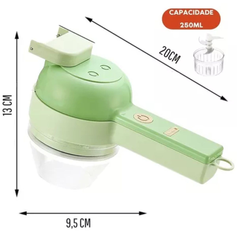 Triturador De Legumes Elétrico Multifuncional 3 Em 1 Cozinha