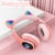 Fone De Ouvido Bluetooth Orelha Gatinho Infantil Led Sem Fio na internet