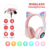 Fone De Ouvido Bluetooth Orelha Gatinho Infantil Led Sem Fio - loja online