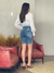 Bermuda Ciclista Jeans Feminina com Cinto Patogê - BE38357 na internet