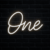 Placa Neon "One" (Acrílico + LED Neon)
