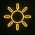 Placa Neon Sol (Acrílico + LED Neon) - comprar online