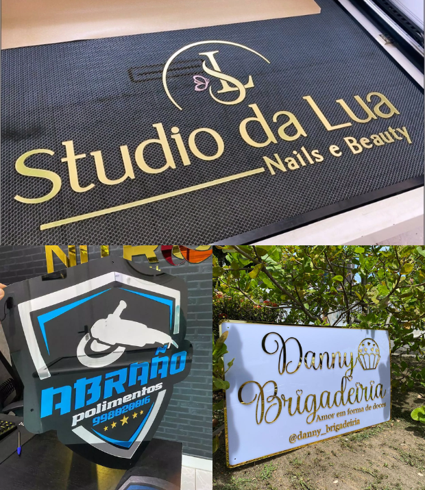 Placas e letreiros