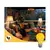 Lámpara LED amarilla para repeler mosquitos, ideal para exteriores.