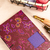 Journal Purple Ornament - Copta + French Link com Janela - Graphino