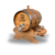 Barril Amburana 3 Litros Suporte + 4 Copos Shot de vidro - comprar online