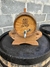 Barril Amburana 3 Litros Suporte + 4 Copos Shot de vidro - Wood e-commerce - Barris de Madeira de qualidade 