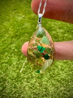 Pingente Orgonite Gota Saúde
