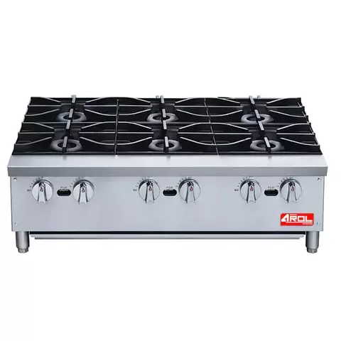 Parrilla 36” 6 Quemadores Gas LP Modelo ARHPB36 AROL