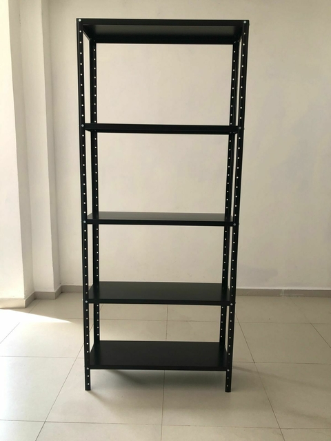 ESTANTE METÁLICO NEGRO - comprar en línea