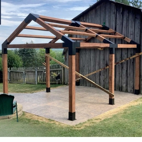 Popsteel Cabana Dupla Robust - Popsteel Sistema de Pérgolas Modulares 