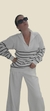 Blusa em Tricot náutico