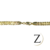 Gargantilla de oro de 14k Plana. Doble Vista - zuled