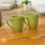 SET DE DOS TAZAS BOMBÉ COLOR LISAS DE CERAMICA ARTESANAL 330 ML en internet