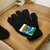 GUANTES DE LANA NEGROS PARA ADULTOS