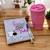 SET ANOTADOR DIA DEL AMIGO + LAPICERA FELIZ DÍA + VASO TÉRMICO 350 CC SURTIDO - regaleria.mesirve